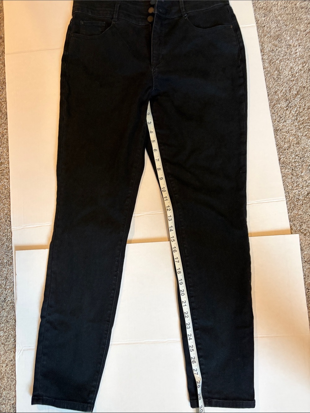 Ann Taylor Black Skinny Jeans - High Rise